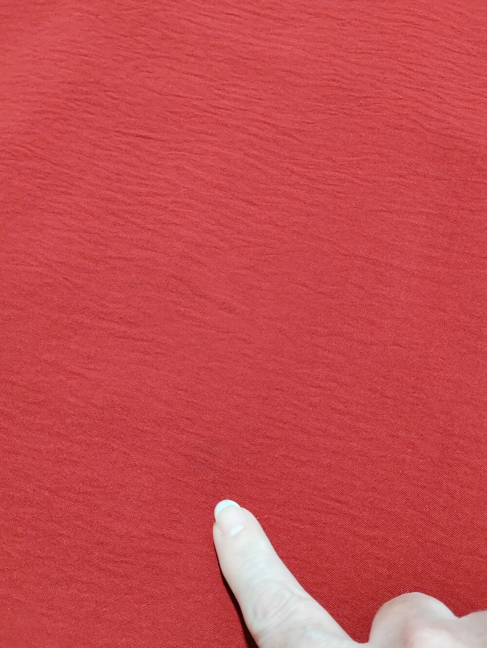 JODIFL Red V-Neck Blouse Size L - Picture 9 of 11